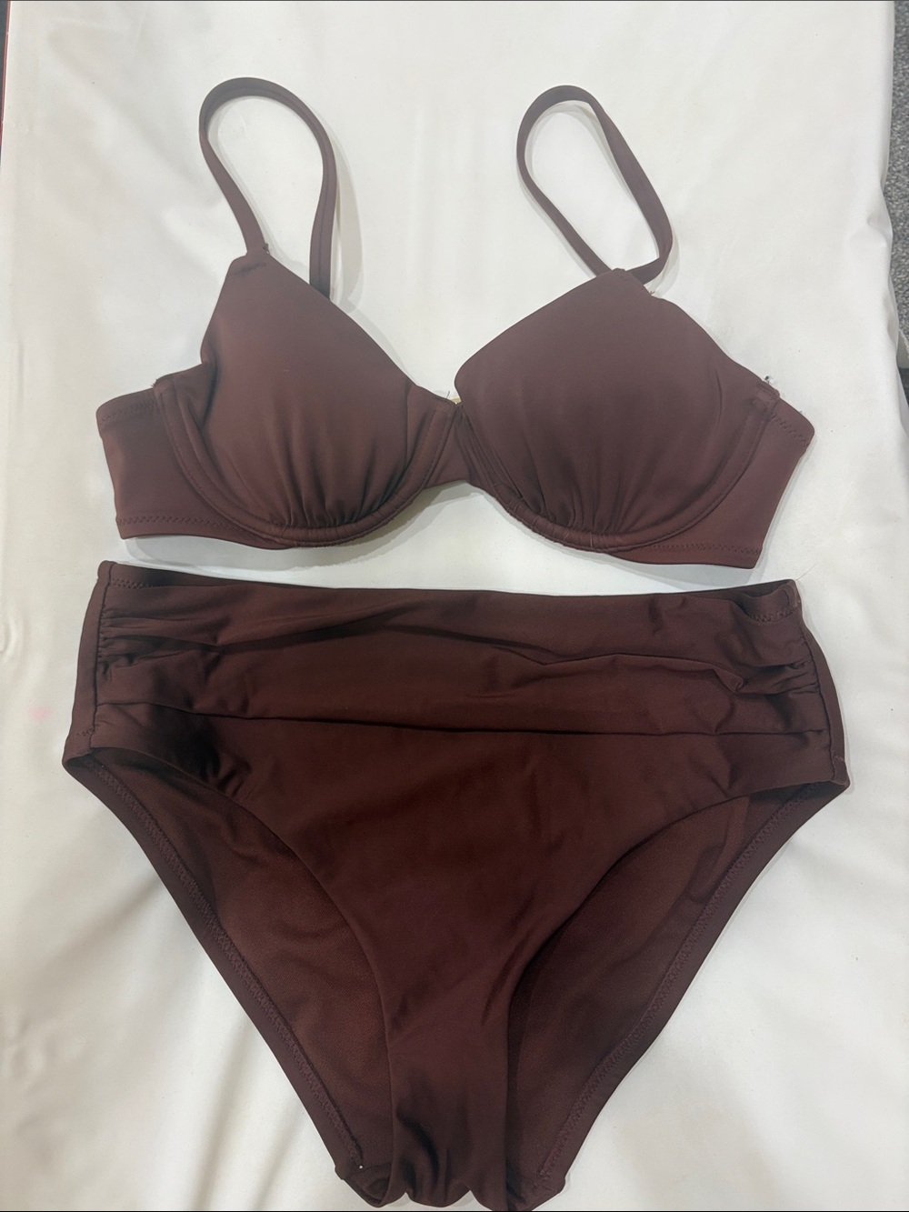 Shade & Shore Brown Padded Bikini Set
